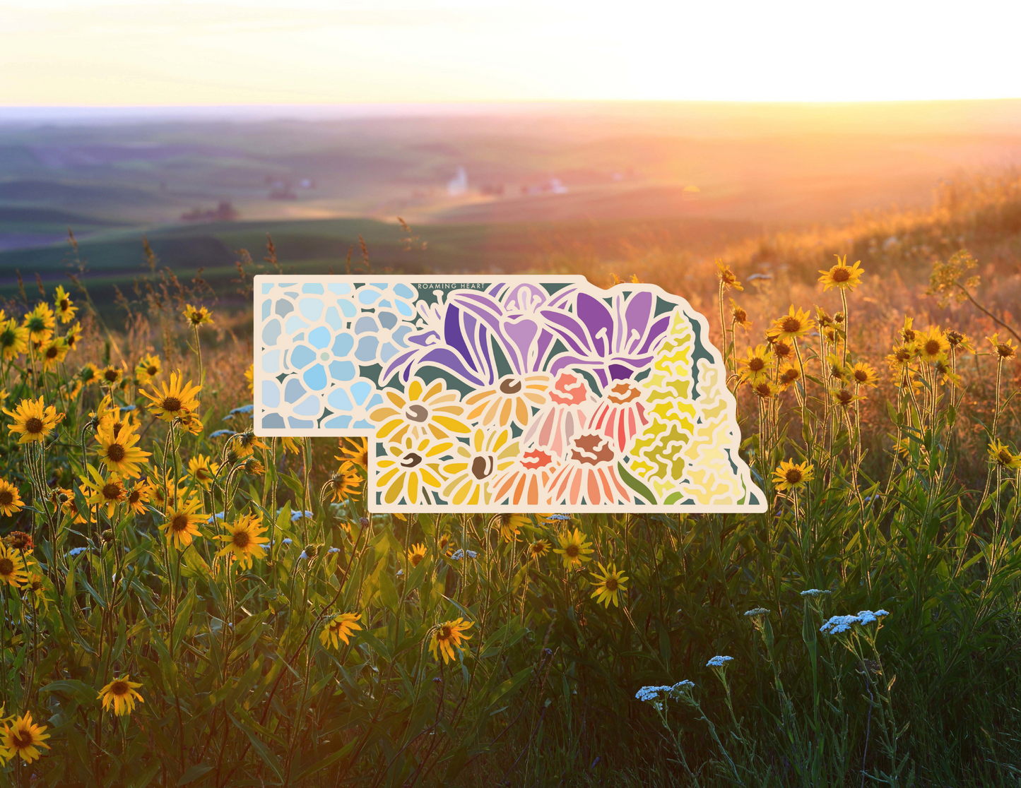 Nebraska Wildflower | Sticker