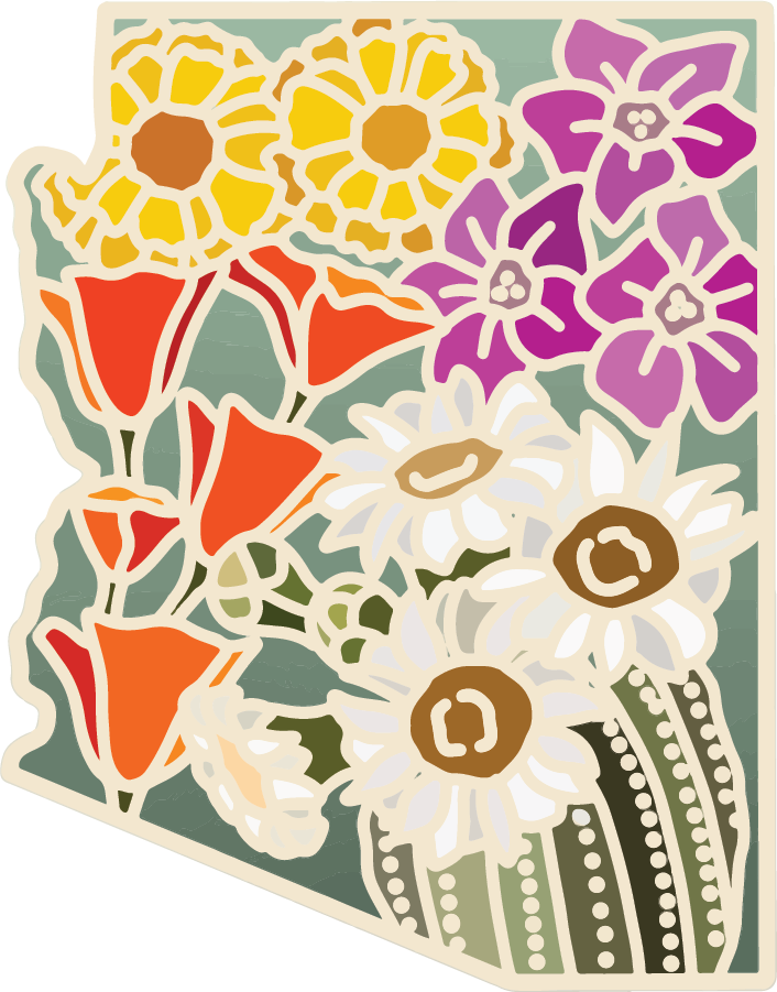 Arizona Wildflower | Sticker