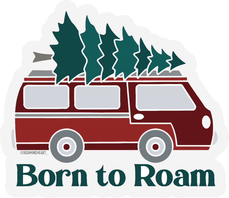 Born to Roam Van | Clear Sticker