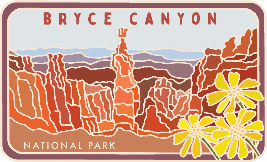 Bryce Canyon - License Plate Series | Sticker