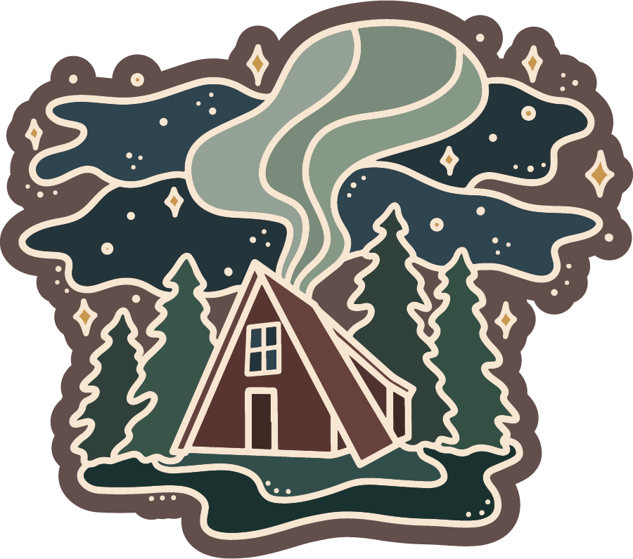 Cabin in the Woods | Sticker