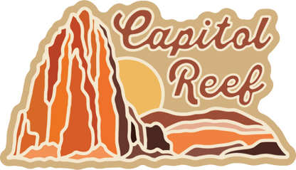 Capitol Reef Cathedrals | Sticker