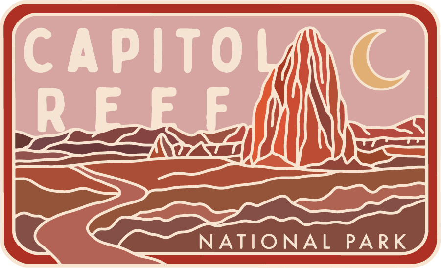 Capitol Reef - License Plate Series | Sticker