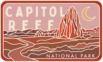 Capitol Reef - License Plate Series | Sticker