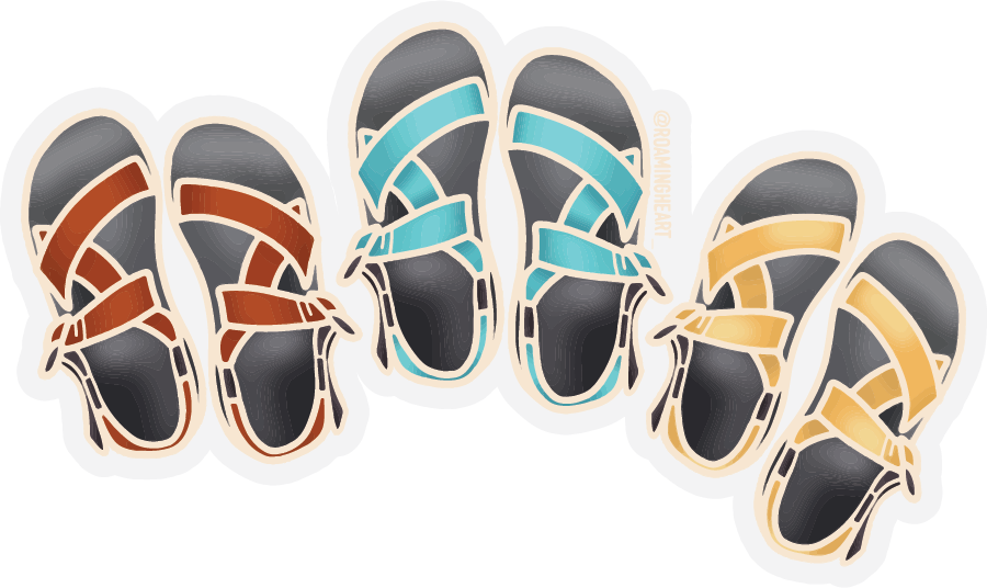 Sandals | Clear Sticker