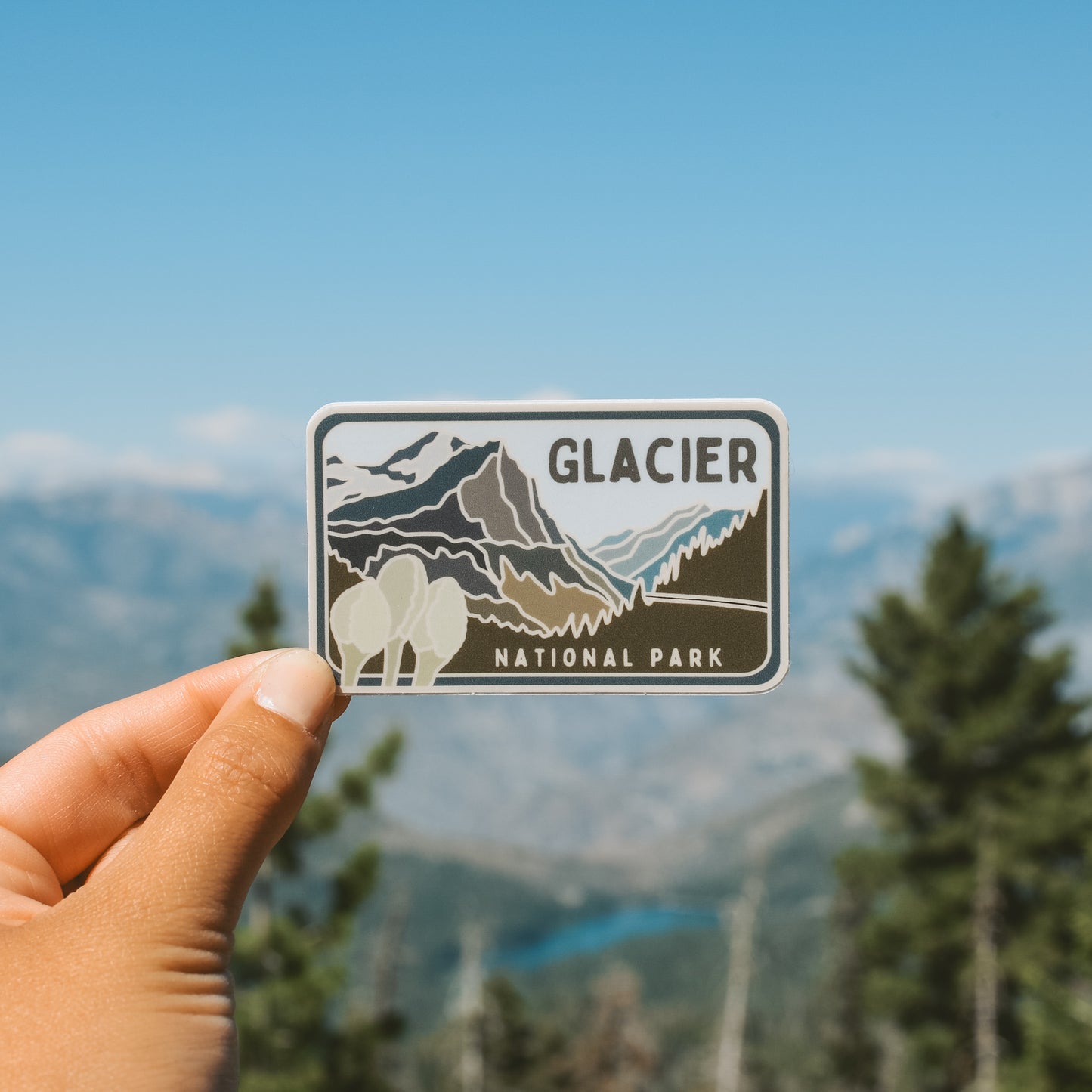 Glacier - License Plate Series | Sticker