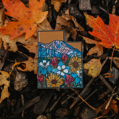 Utah Wildflower Landscape | Sticker