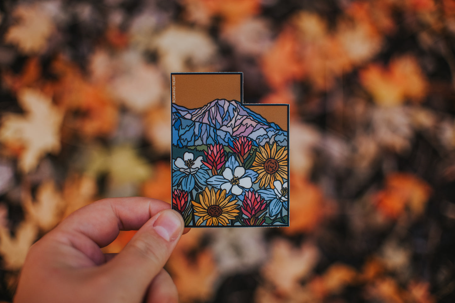 Utah Wildflower Landscape | Sticker