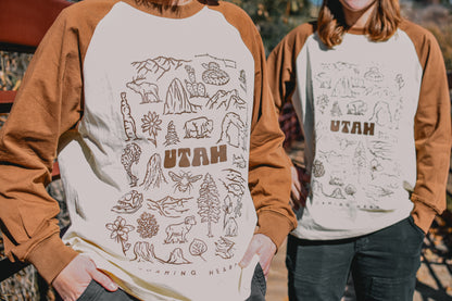 Utah Icon | Raglan Long Sleeve