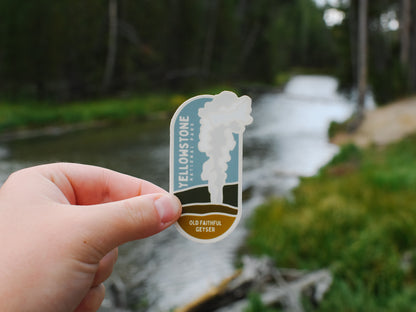 Yellowstone Old Faithful Geyser | Sticker