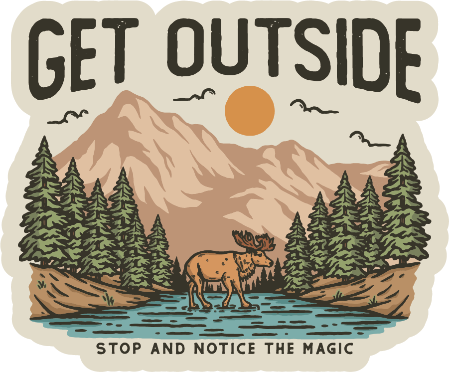 Get Outside - Stop & Notice The Magic | Sticker