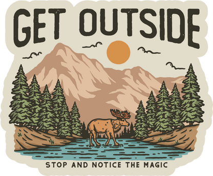 Get Outside - Stop & Notice The Magic | Sticker