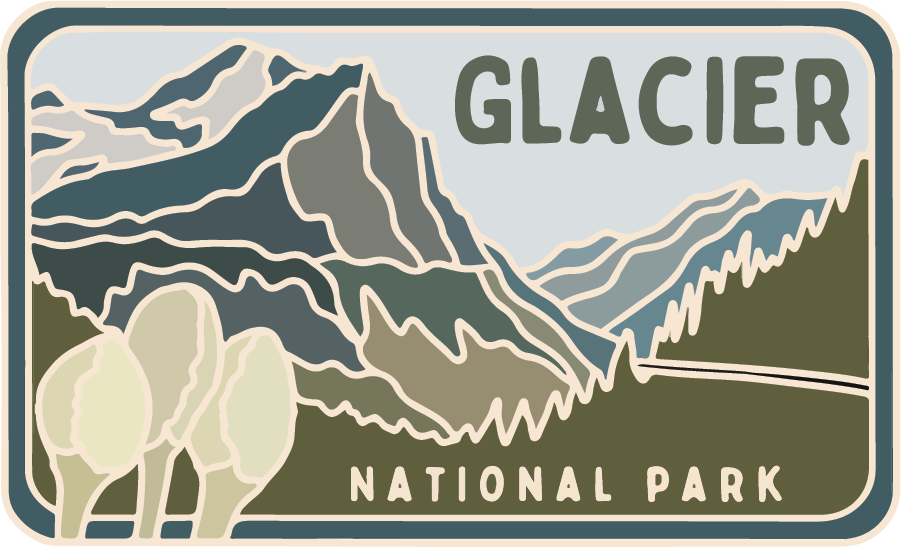 Glacier - License Plate Series | Sticker