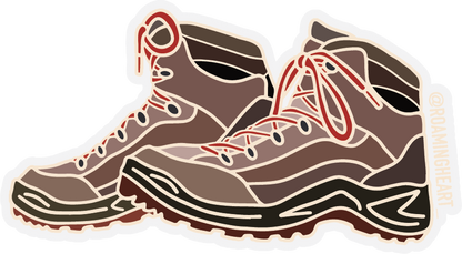 Hiking Boot | Clear Sticker