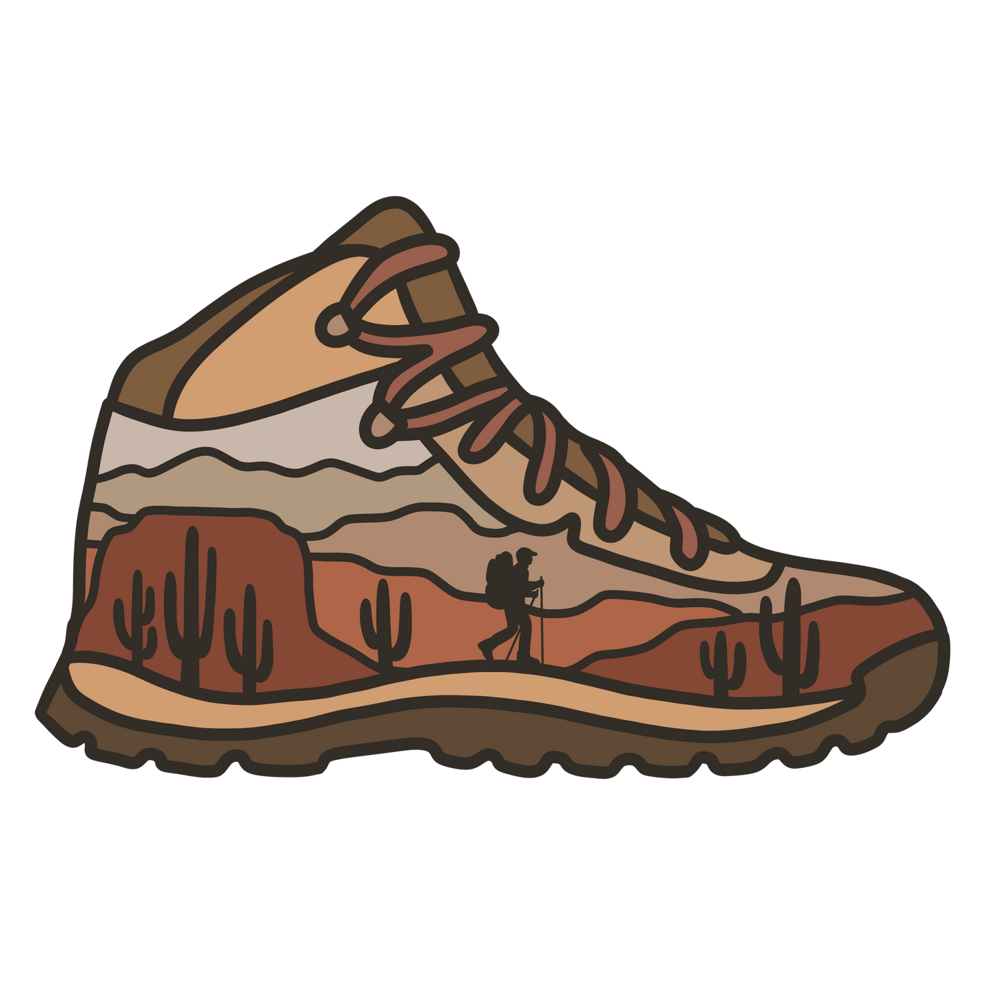 Desert Hiking Boot | Sticker