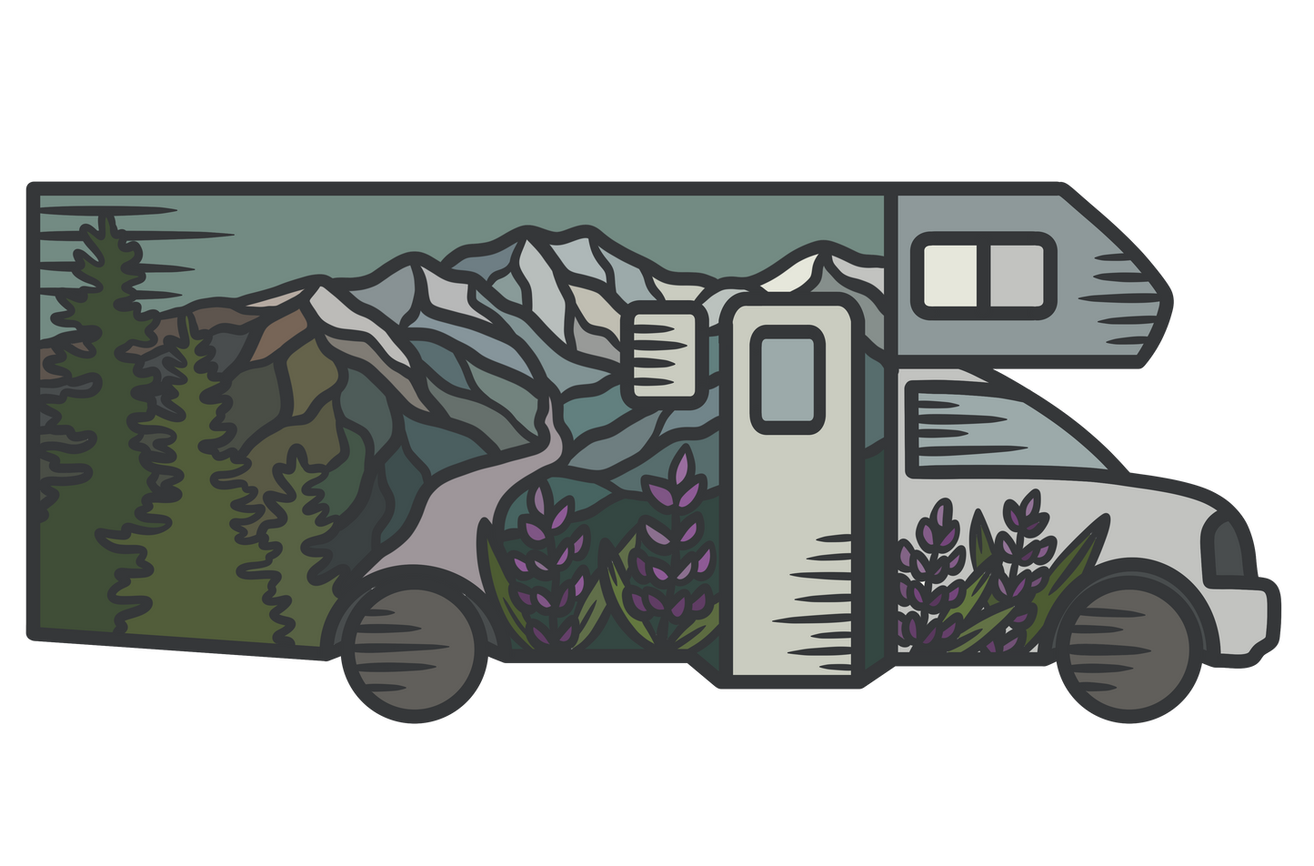 Mountain RV | Sticker