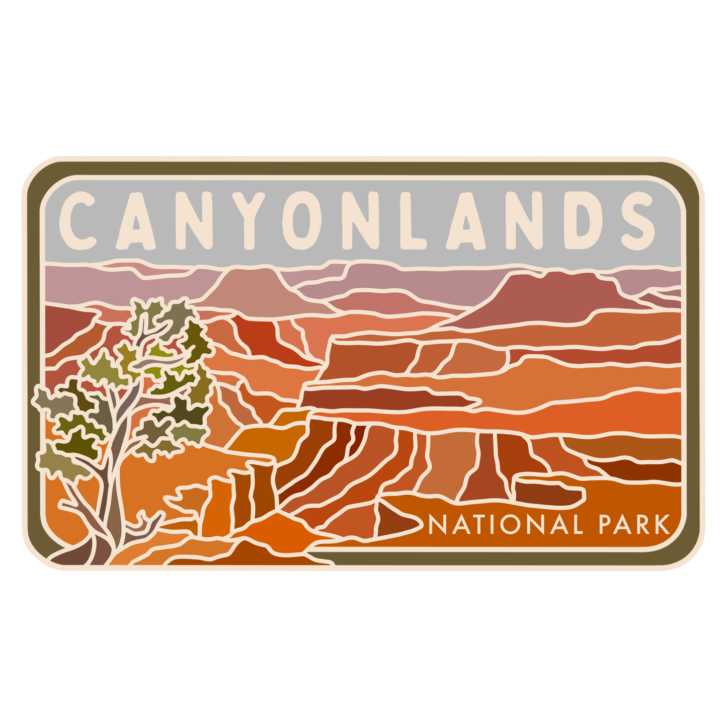 Canyonlands - License Plate Series | Sticker