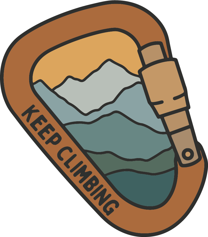 Keep Climbing Carabiner | Sticker