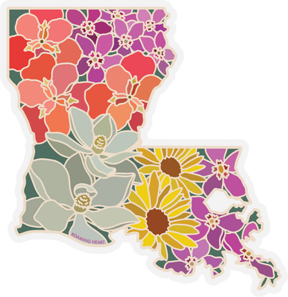 Louisiana Wildflower | Clear Sticker