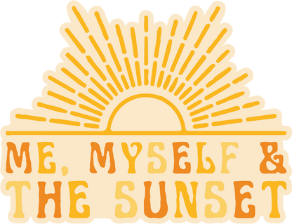 Me, Myself & The Sunset | Sticker