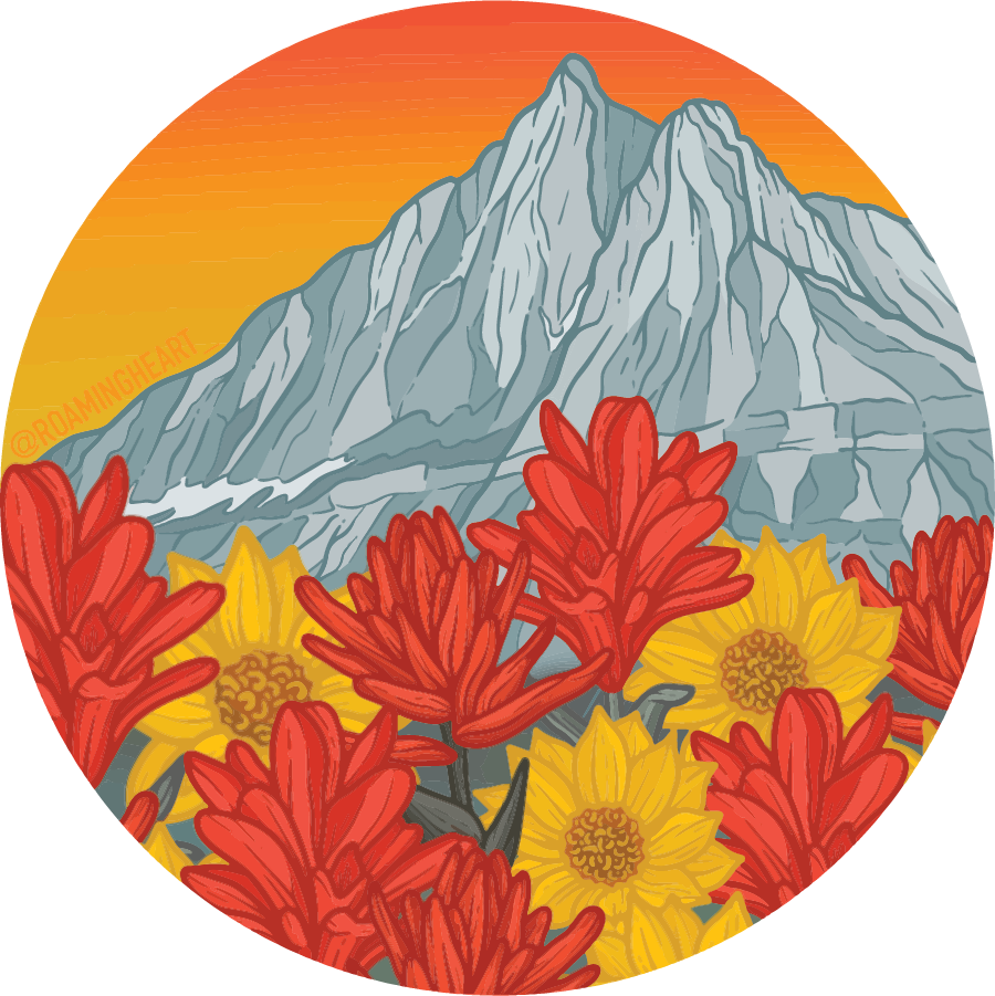 Mountain Sunset | Sticker