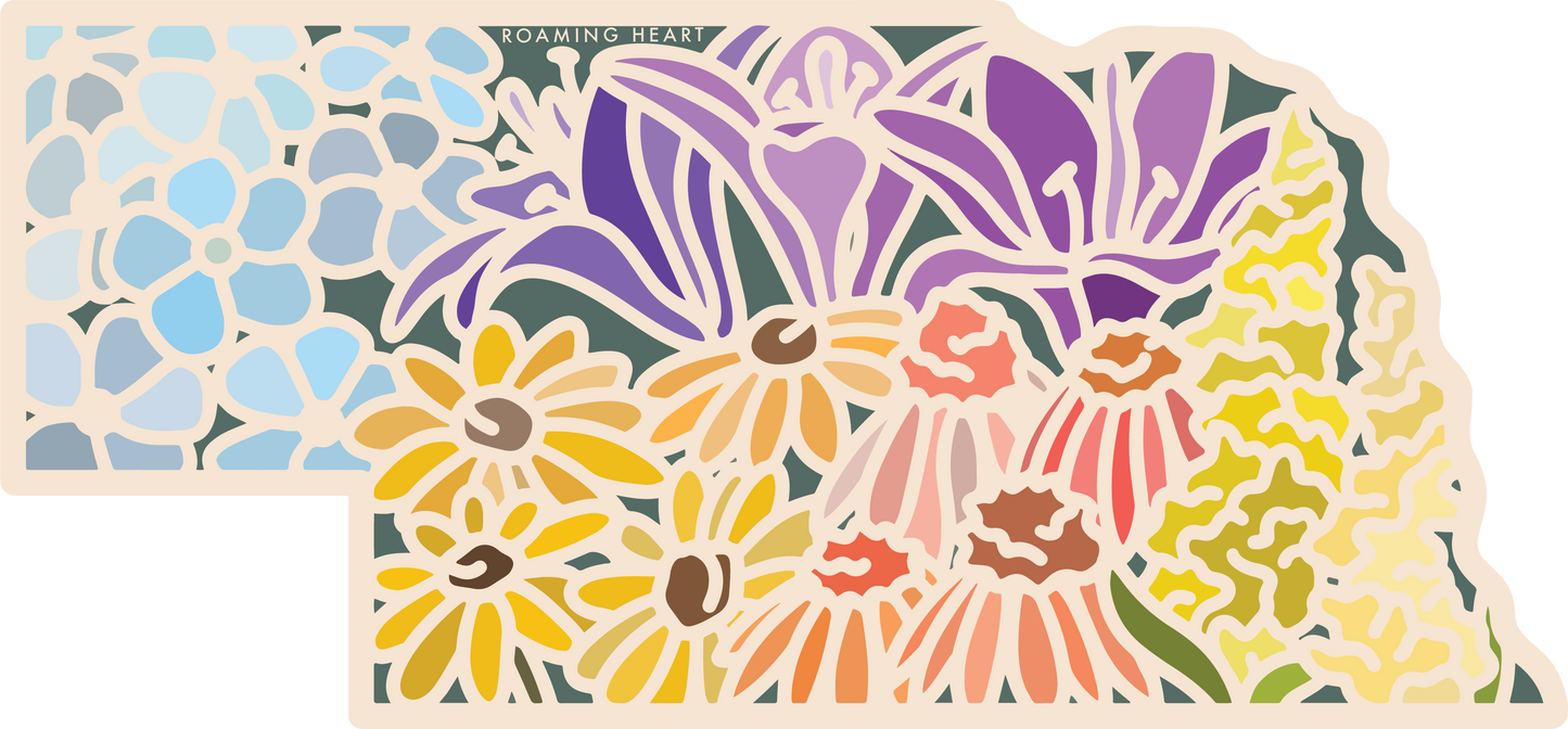 Nebraska Wildflower | Sticker