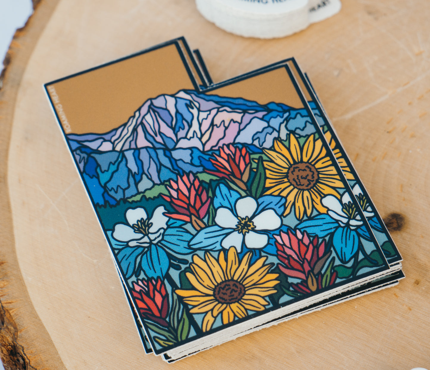 Utah Wildflower Landscape | Sticker