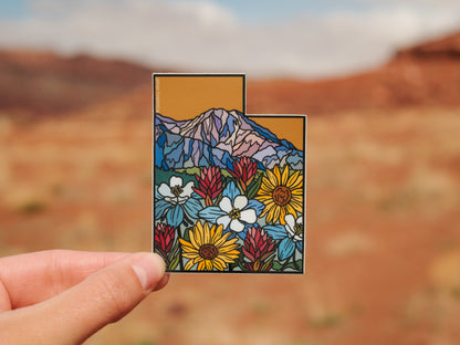 Utah Wildflower Landscape | Sticker