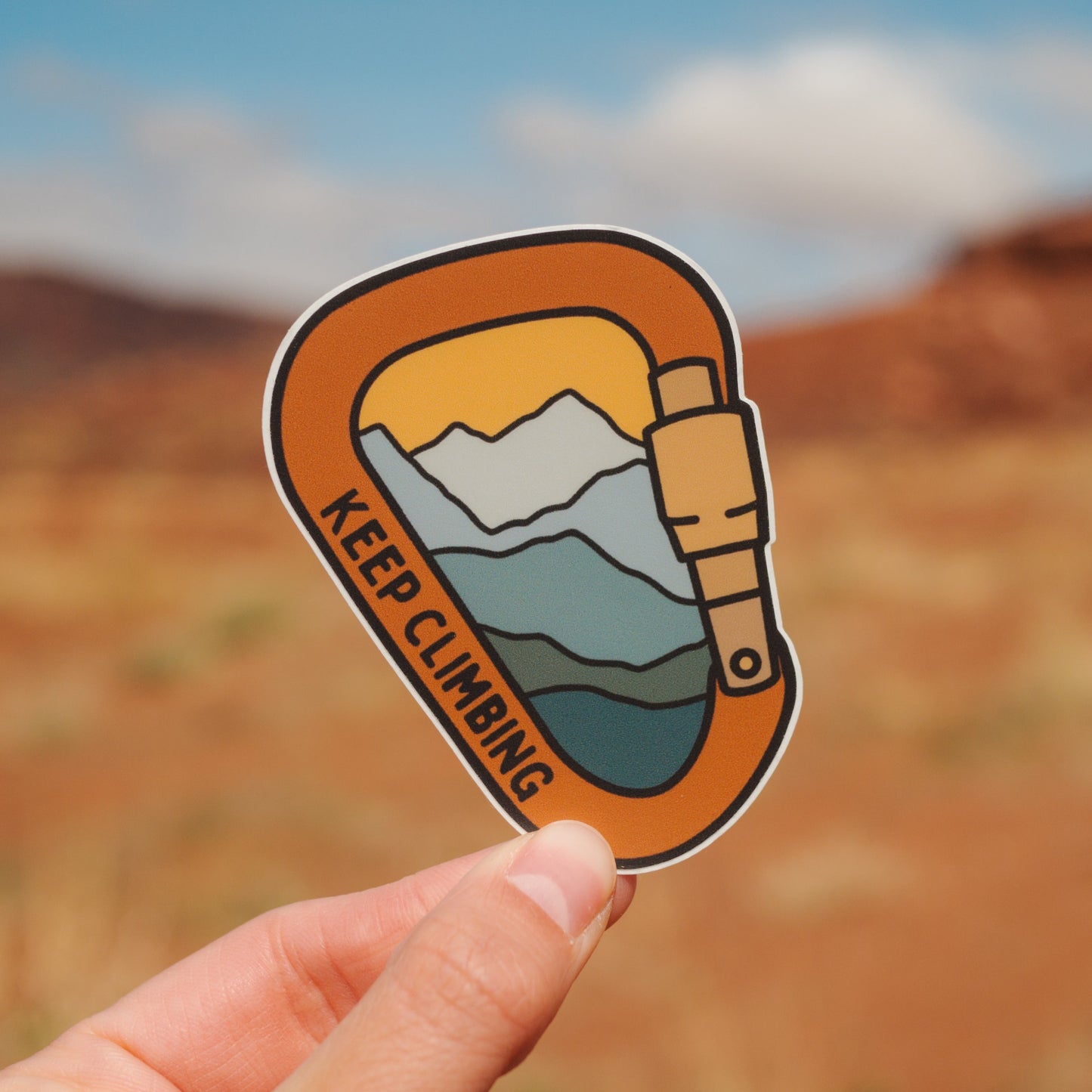 Keep Climbing Carabiner | Sticker