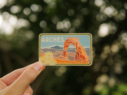 Arches - License Plate Series | Sticker