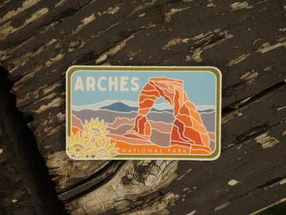 Arches - License Plate Series | Sticker