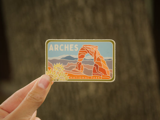 Arches - License Plate Series | Sticker