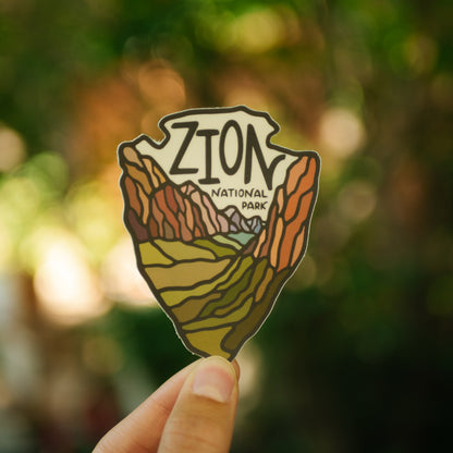 Zion National Park Arrowhead | Sticker