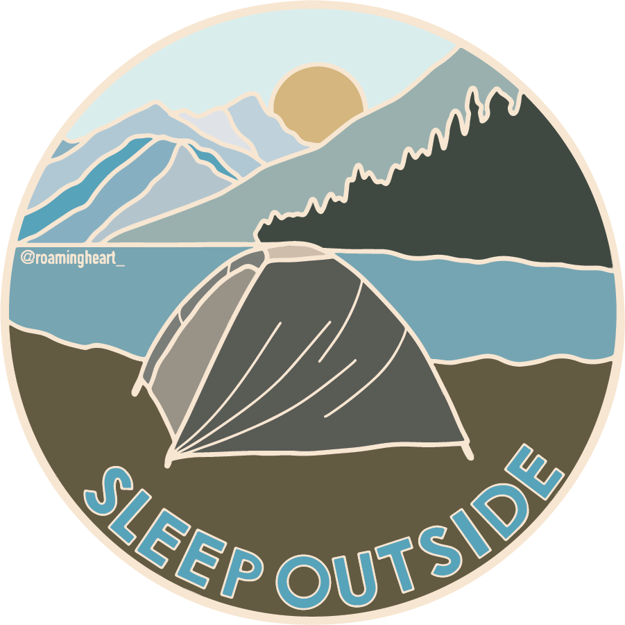 Sleep Outside Camping | Sticker