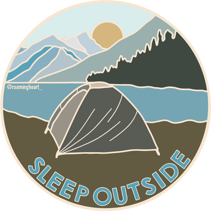 Sleep Outside Camping | Sticker