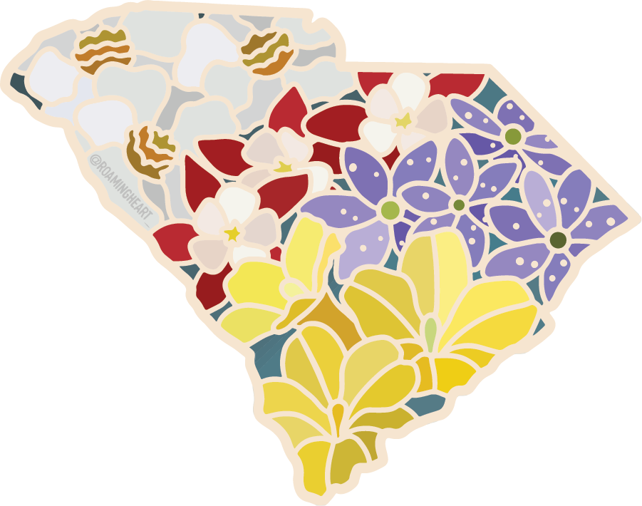 South Carolina Wildflower | Sticker