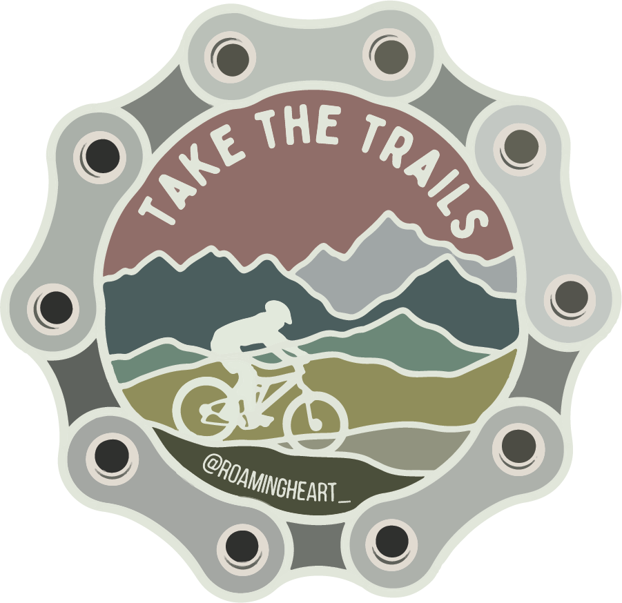 Take the Trails Mountain Biking | Sticker