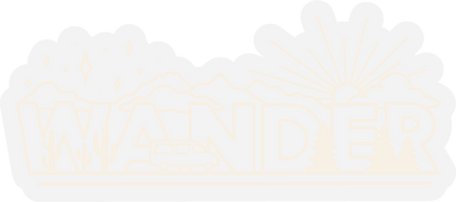 Wander | Clear Sticker