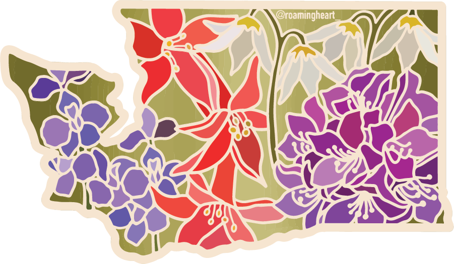 Washington Wildflower | Sticker