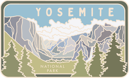 Yosemite - License Plate Series | Sticker