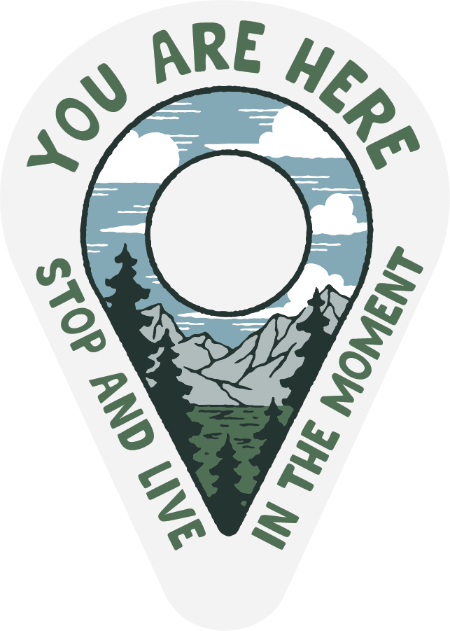 You are Here | Clear Sticker