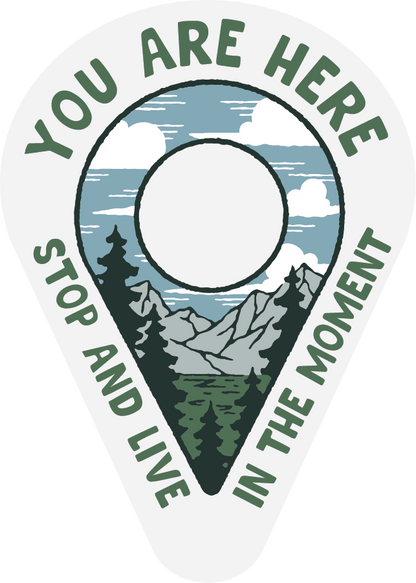 You are Here | Clear Sticker