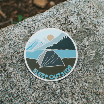 Sleep Outside Camping | Sticker