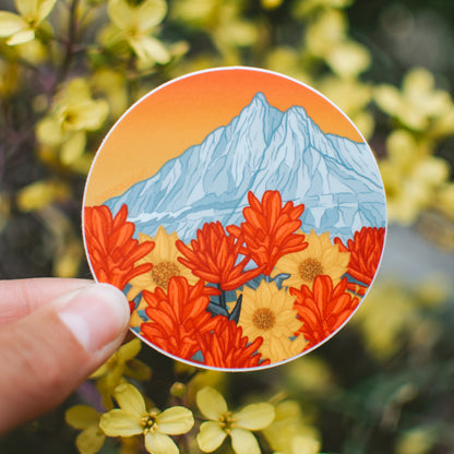 Mountain Sunset | Sticker