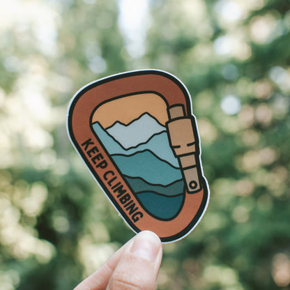 Keep Climbing Carabiner | Sticker