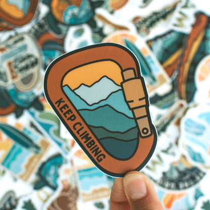 Keep Climbing Carabiner | Sticker