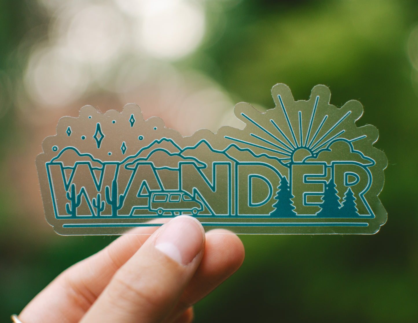 Wander | Clear Sticker