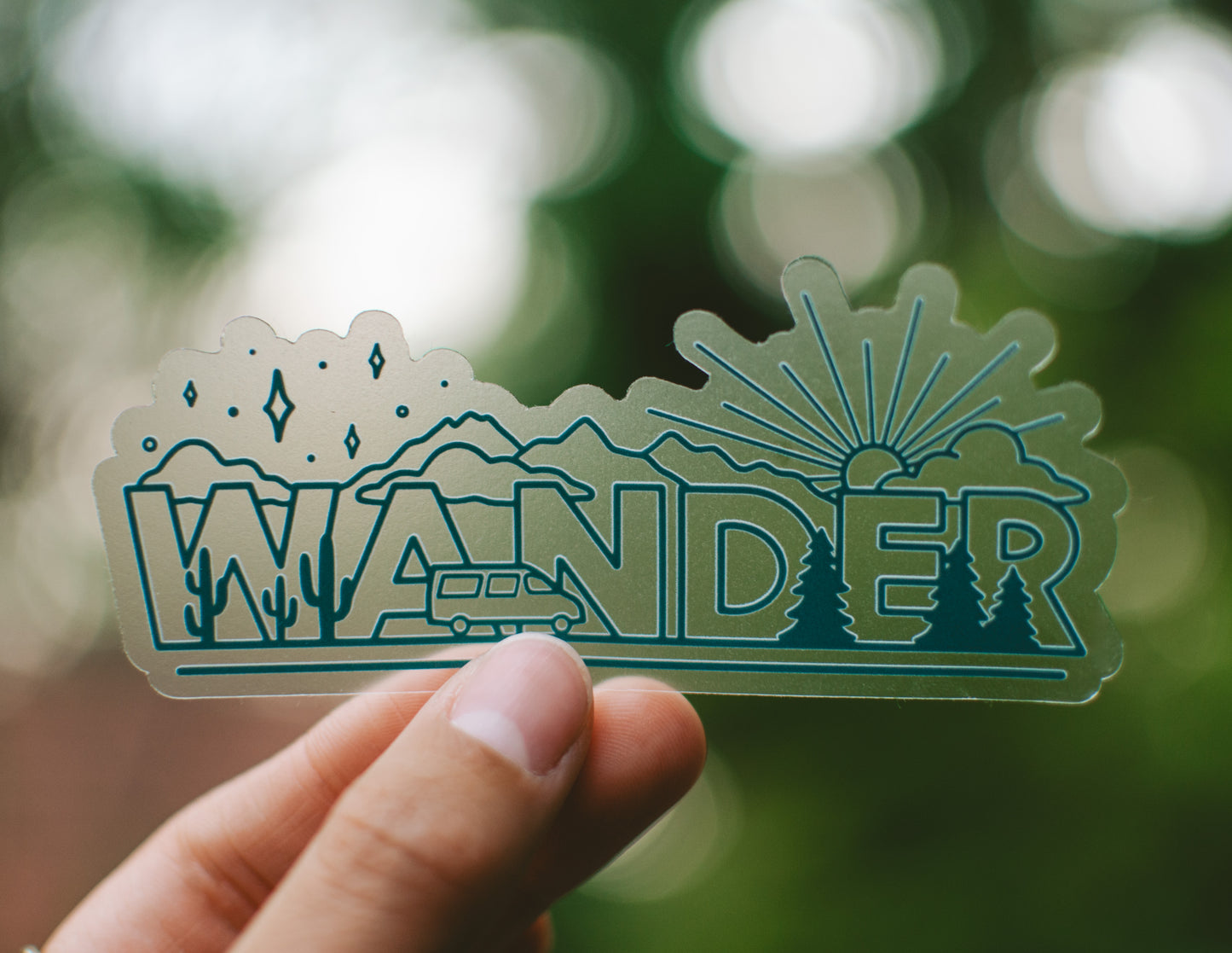 Wander | Clear Sticker