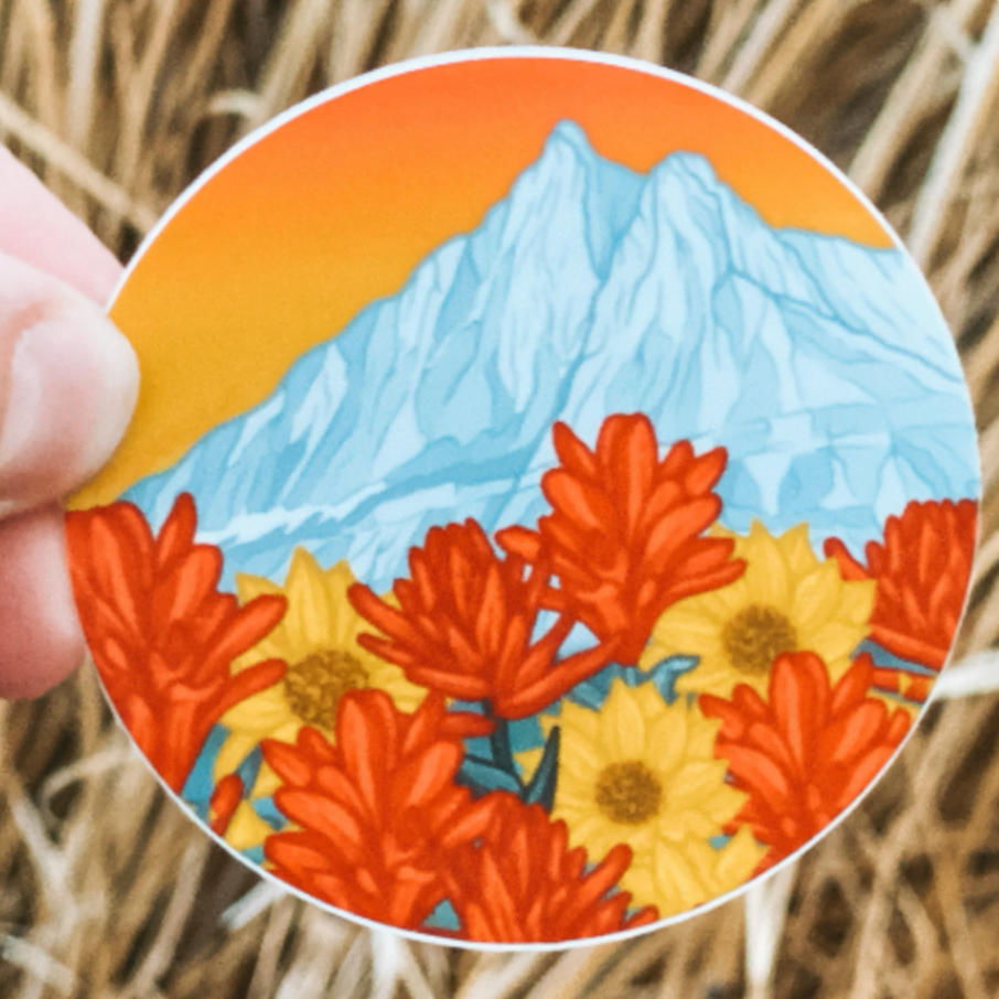 Mountain Sunset | Sticker