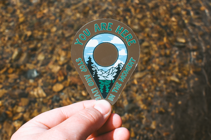 You are Here | Clear Sticker